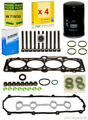 Skoda Audi VW Seat 1.6 BSE BGU BSF CCSA Zylinderkopfdichtungssatz Kolbenringe+ÖF