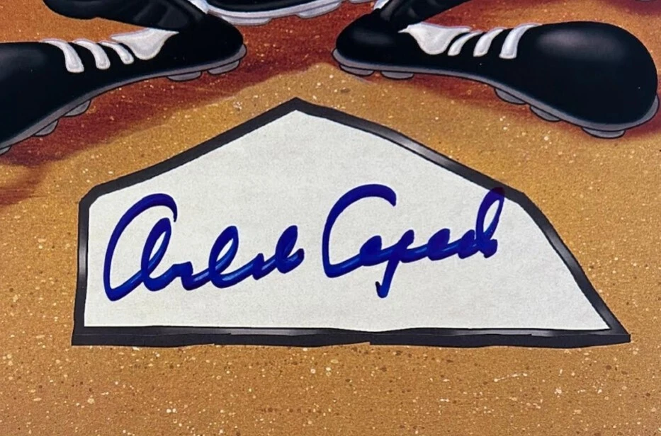 Orlando Cepeda Autographed San Francisco Giants Looney Tunes Print JSA COA - Image 2 of 3