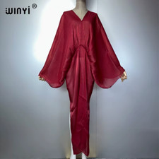 Summer Pearlescent Sexy Elegant Perspective Dress Holiday Maxi Beach Dress Femal