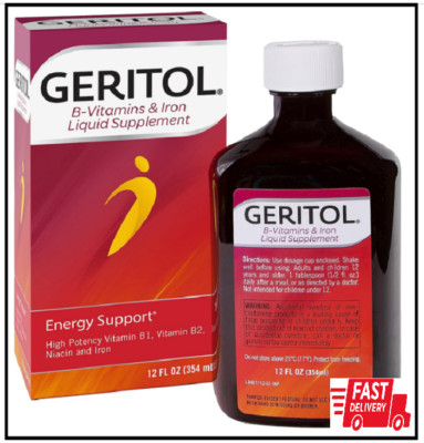 Geritol, Liquid Vitamin and Iron Supplement, Energy Support, Contains High Poten