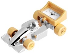 Miniaturuhr Rennwagen Design Uhr 7,2cm bicolo...