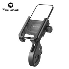 WEST BIKING Bike Phone Holder Scooter Motorcycle Bicycle Phone Mount Stand