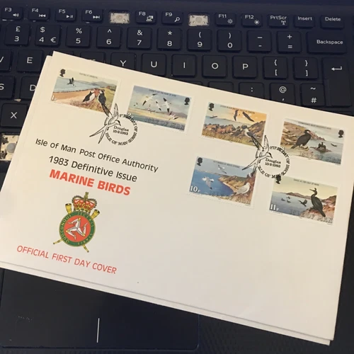 Isle Of Man 1983 Marine Birds LOW VALUE Definitive 1p To 11p First Day Cover U/A