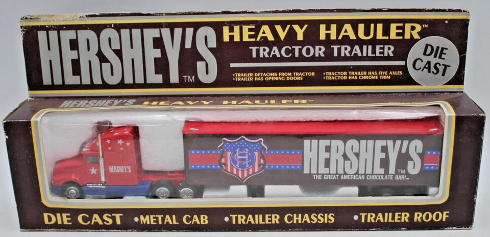 5 件装 1992 年 K-LINE Hershey's 重型 HAULER 拖拉机拖车套装 1/48 半全新原产地 Bx — 第 2/4 张图片