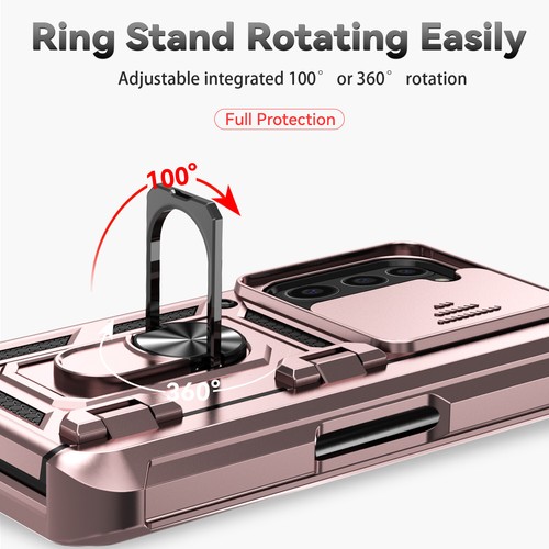 For Samsung Galaxy Z Fold 6 Shockproof Rubber Magnetic Kickstand Case - Picture 48 of 99