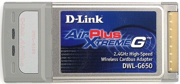 Brand New D-LINK AIRPLUS XTREME G DWL-G650 2.4GHz Wireless Network Card Adapter