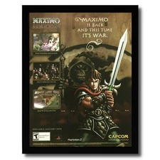 Maximo vs. Army of Zin Framed Print Ad/Poster Official Authentic PS2 Promo Art