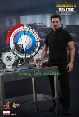 HotToys 1/6 MMS273 Iron Man 2 Tony Stark With Laboratory Action Figure In Stock