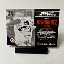 felix hernandez 2017 panini chronicles short print 82/999 mariners future HOFER
