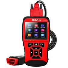 JD906 OBD2 Scanner I/M Status Live Data Battery Test Code Reader for Trucks