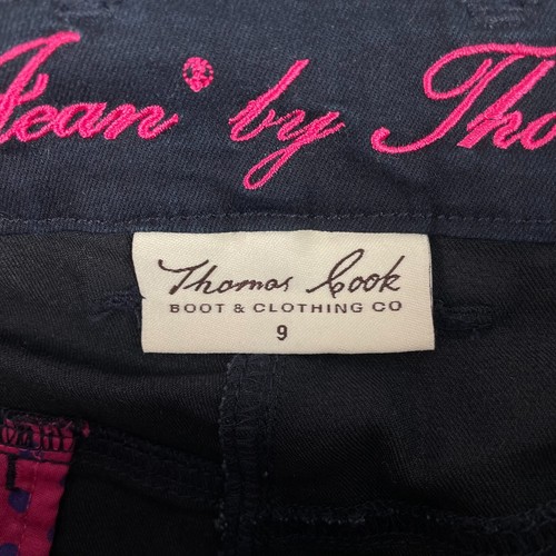 Thomas Cook Womens Wonder Jeans Cropped Capri Pants Stretch Denim Navy Size 9 - Picture 5 of 10
