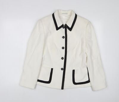 Gerry Weber Damenjacke weiß Größe 10 geknöpft