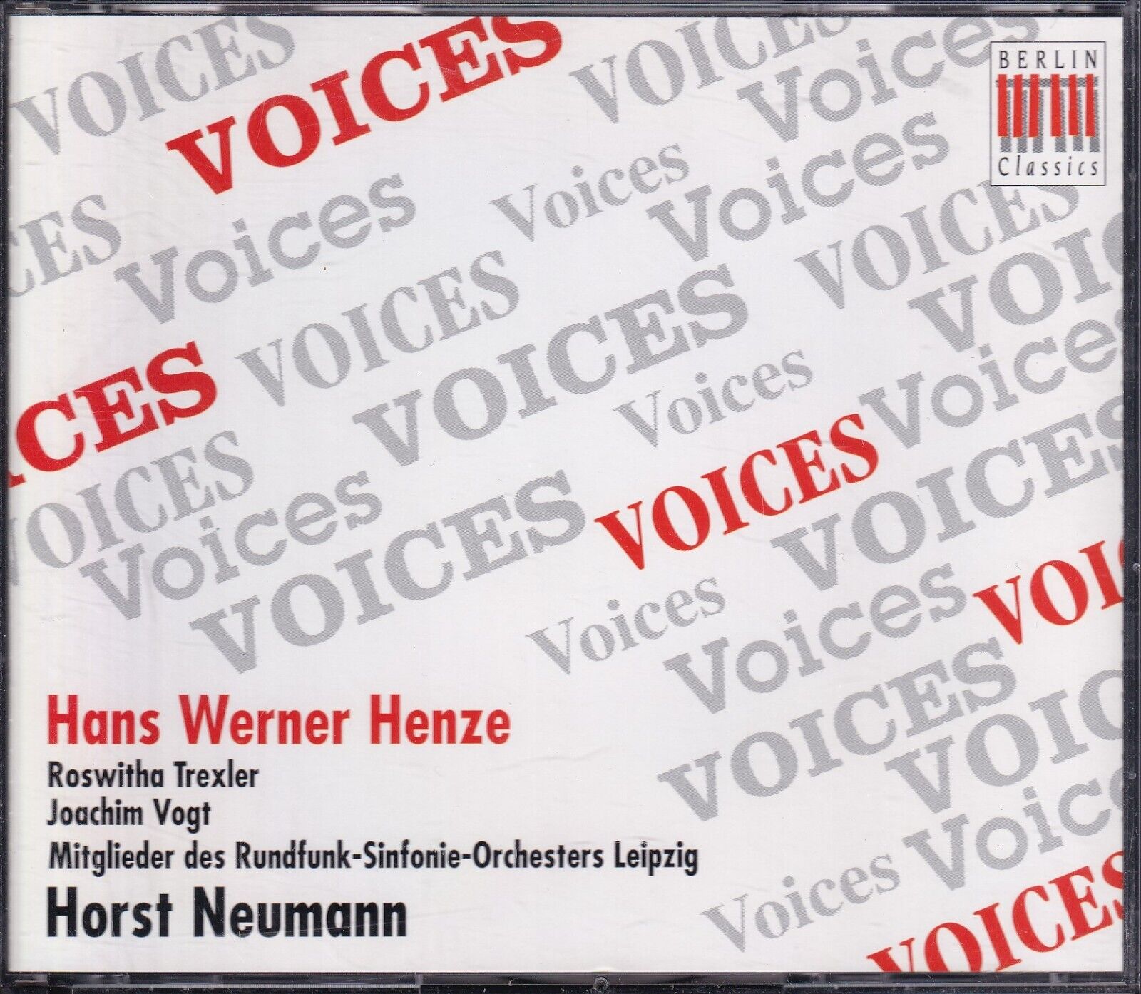 2-CD: H.W. HENZE: Voices, Horst Neumann, Leipzig