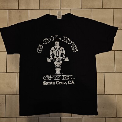 Gold's Gym Santa Cruz  RARE Personal Trainer  Men's Size Large Black Rare Shirt