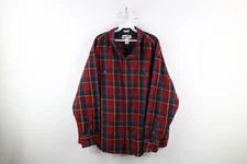 Duluth Trading Co Mens 3XL Relaxed Fit Untucked Collared Flannel Button Shirt