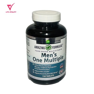 MEN S ONE DAILY MULTIVITAMIN 150 TABLETS AMAZING FORMULAS