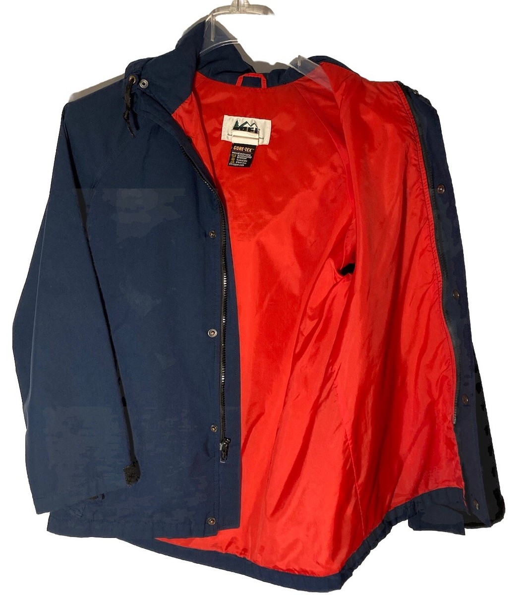 REI Gore-Tex Mountain Parka Rain Jacket-Waterproof-Full Zip-Hood