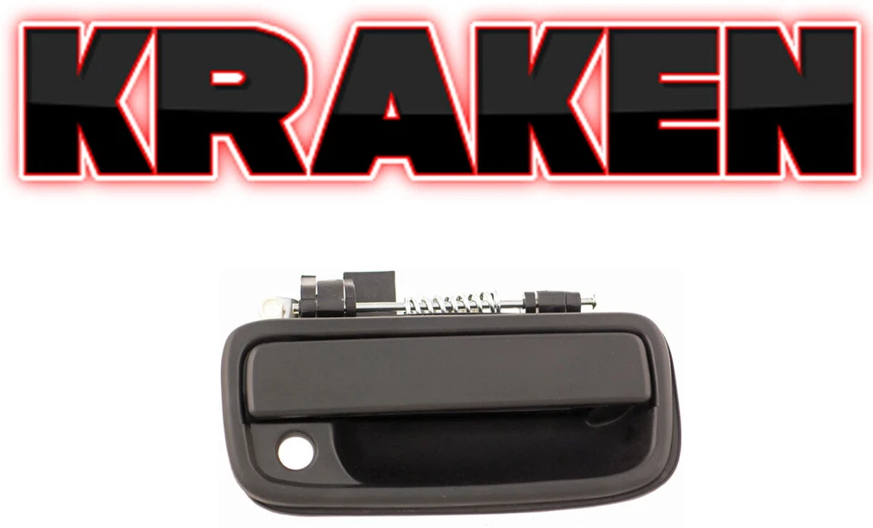 Nuevo par de manijas de puerta exterior para Toyota Tacoma 1995-2004 negro texturizado delantero Foto 4 de 4