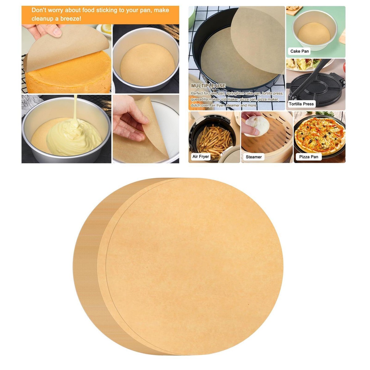 Baking Sheet How To Cut Parchment For Round Cake Pan Non Stick Pre
