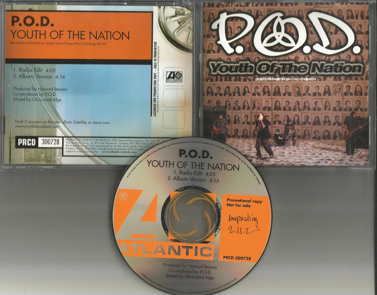 Youth of the nation w/ RARE RADIO EDIT USA PROMO DJ CD Single POD 2001 eBay DJ To-i CD
