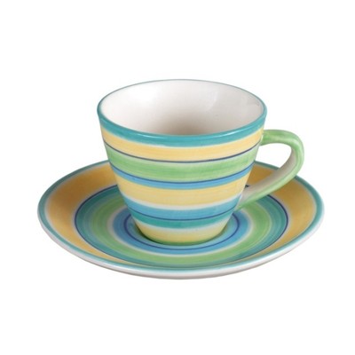 Andrea by Sadek Porcelain Tea Cup & Saucer Set BEACH HOUSE