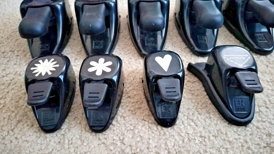 Stampin Up Punches Whale Tail Paper Punches Lot of 9 **Used Tested* - Image 2 of 4