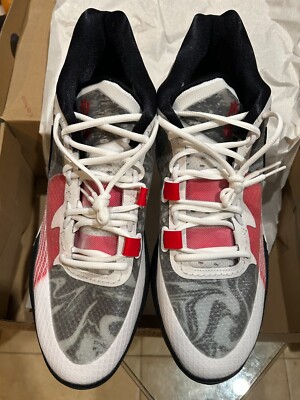 Nike Kyrie 8 Infinity White University Red Black DJ6017-100 Mens 11.5 Basketball Unreleased Nike Air Zoom Kyrie 8s, University Red/Infinity  main image 4