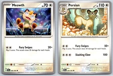 Meowth/Persian - Shrouded Fable SFA EN 048/049 Pokemon Card NM