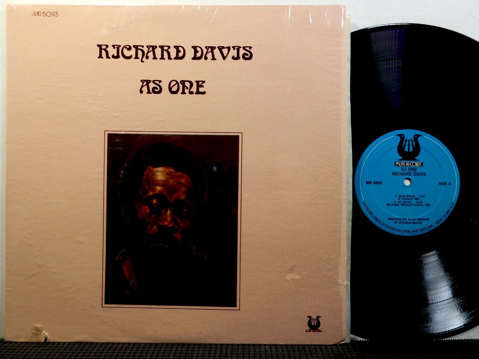 RICHARD DAVIS As One LP MUSE MR 5093 STEREO 1976 Jazz 