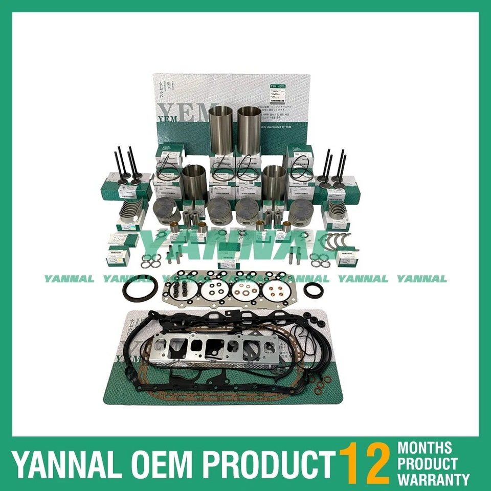 Kit de reconstrucción de motor de revisión 4M40 4M40T para motor Mitsubishi Foto 3 de 4