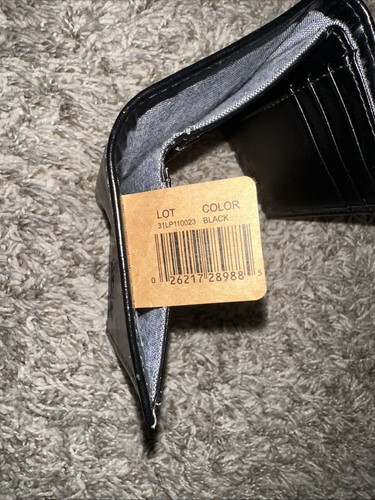 Levi’s schwarze Herren-Geldbörse aus Leder mit Dreifachfaltung - Bild 7 von 8