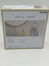 NEW - Allen  Roth - Harlow - Chrome Finish Towel Ring - 5287598