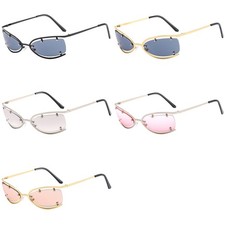 Fashion Designer Steampunk Sunglasses Luxury Mens Women Y2K PUNK Shades Glasses