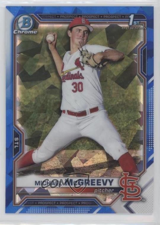 2021 Bowman Chrome Draft Sapphire Edition Michael McGreevy #BDC-91 0yd6