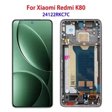 6.67" For Xiaomi Redmi K80 24117RK2CC AMOLED Display Touch Screen Digitizer w/Fr