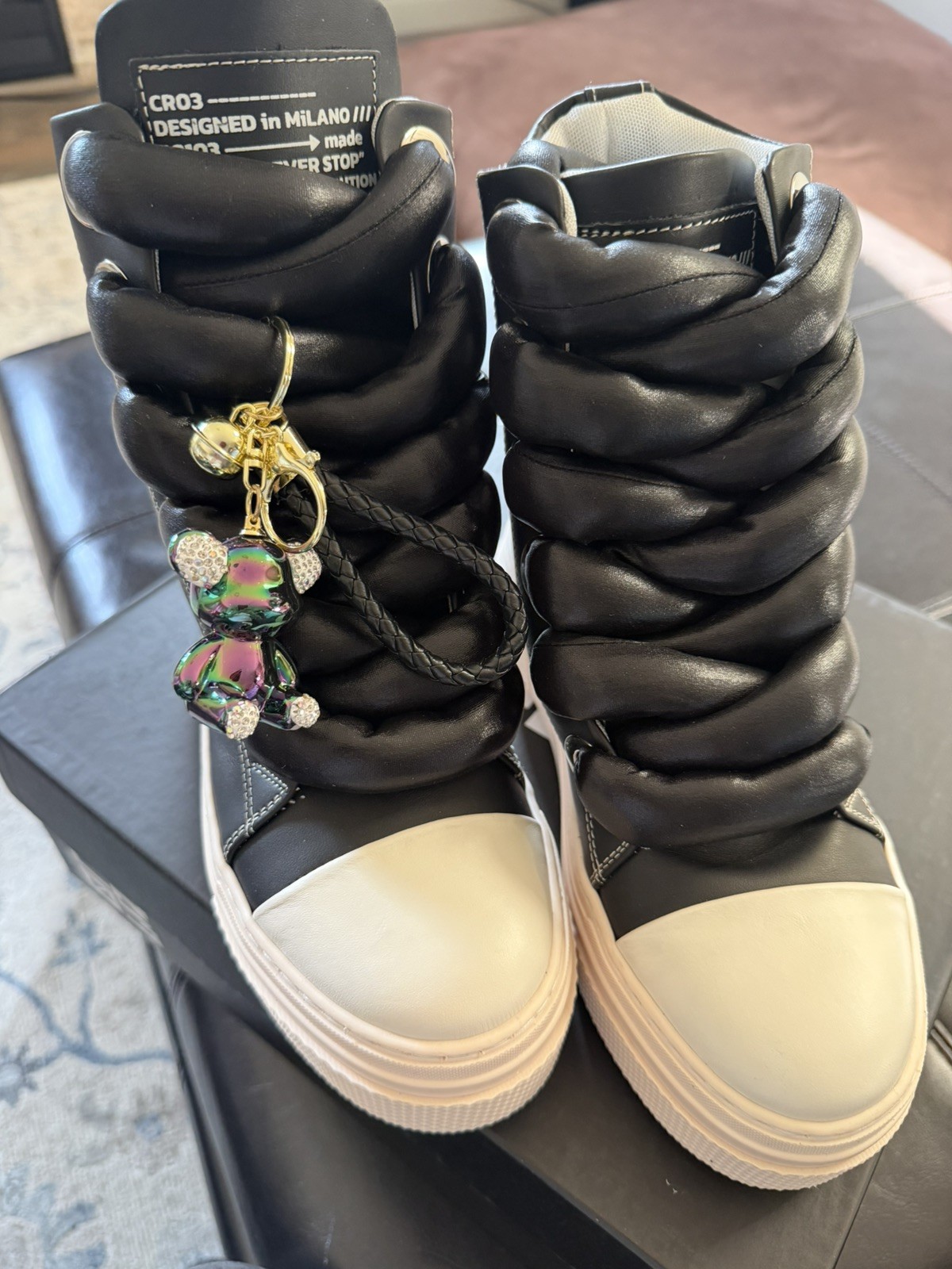 RARE Cristian Zerotre Calipso 300 Shoes Women  38 BlackWhite