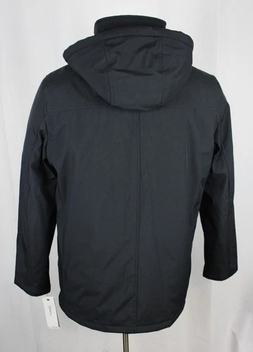 Calvin Klein Infinite Stretch Jacket Mens L Iron Grey Hooded Bib Coat CM024493 image 5