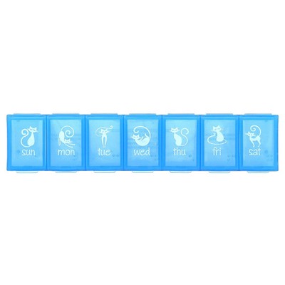 Pets, Weekly Pill Planner, Cats, Large, 1 Count