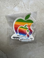 Apple Computer Logo Stickers - Unopened Package Vintage 1990s Rainbow Steve Jobs