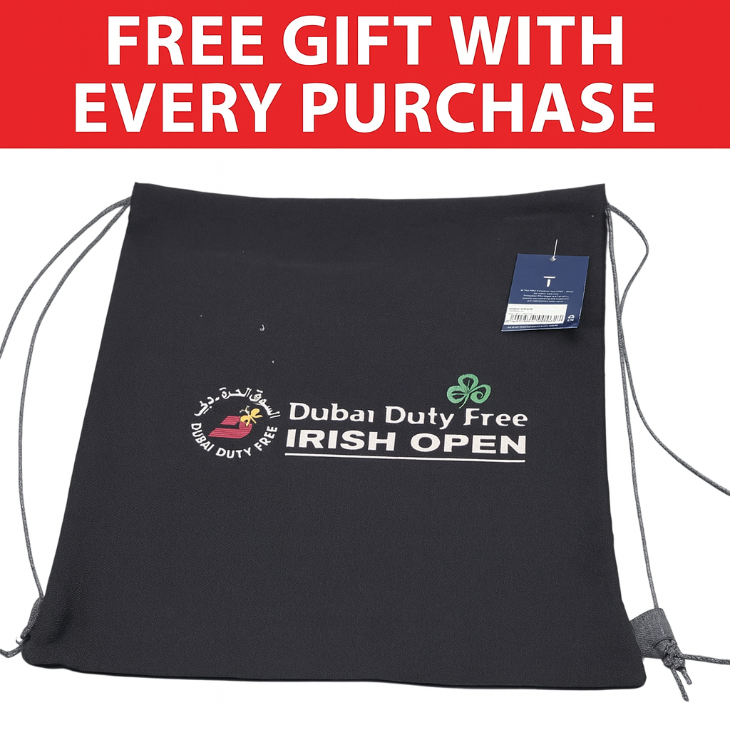 Black Bag Dubai Duty Free Irish Open European Tour Gym Sack Gym Drawstring