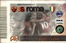 AS Roma Serie A TIM Stadium Ticket 2001-2002 Football Italy