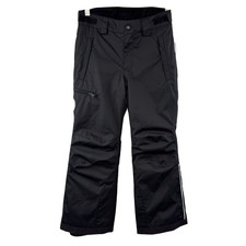 Reima Loikin Black Youth Ski Pants Waterproof Removable Elastic Straps Size 134