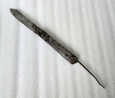 Antique Iron Foldable Knife Old Sharp Dagger Rusting Knife Hand Carved Kattar