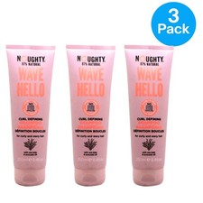 Noughty Wave Hello Curl Shampoo 8.4oz Sea Kelp & Avocado 3 Pack - New