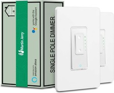 2-Pk Wi-Fi Smart Dimmer Switch by Martin Jerry 2.4GHz Control app Alexa & Google