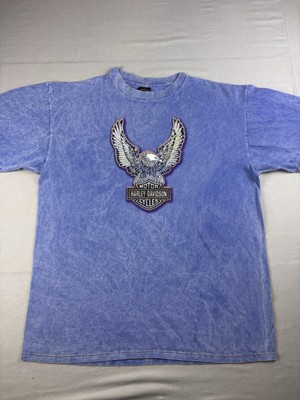 #ad #ad Vintage Harley Davidson Shirt Size XL Blue Perry’s Of Kalamazoo Michigan 90s $45.00