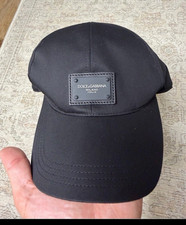 Dolce & Gabbana Black Logo Patch Cap