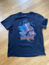 Vintage Harley Davidson bandiera americana Bald Eagle Large L USA HD Evo Fxr Dyna