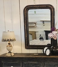 6LMC0091 Clayre &Eef Metall Holz Tischlampe Standlampe Vintag Shabby 32x60cm