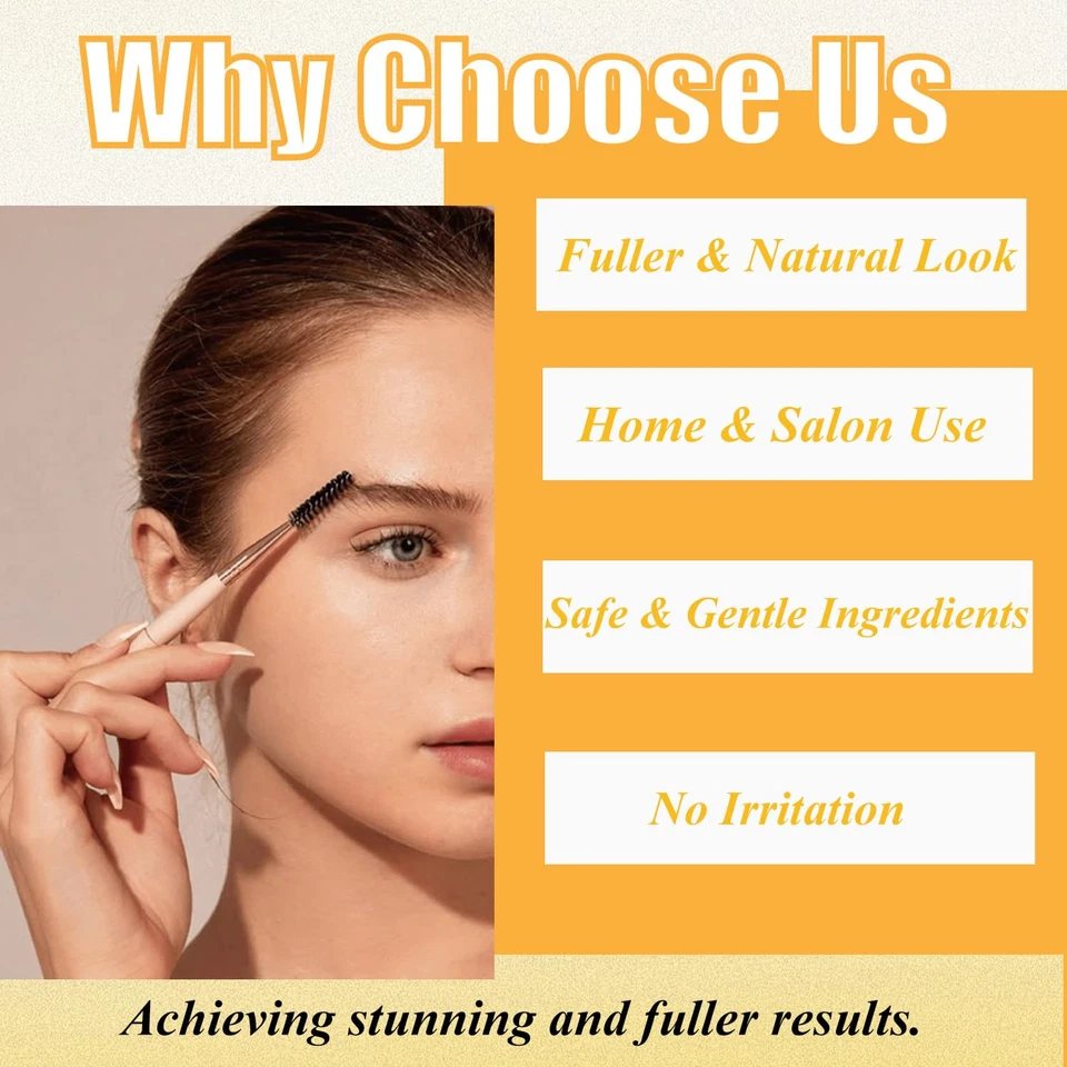 Brown Eyebrow Color Kit with Natural Result Black Lash Color Kit for Professiona - Image 2 of 4